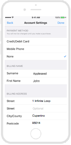 3. Натискаш Payment Information.