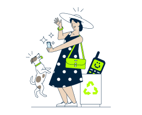 жена с куче