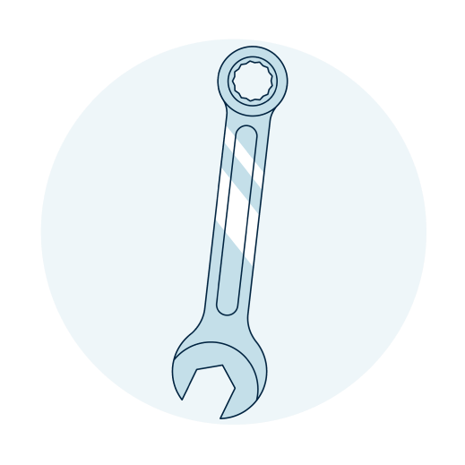 Илюстрация на гаечен ключ