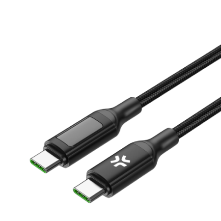 CELLY Cable USB-C to USB-C 100W 2м с дисплей