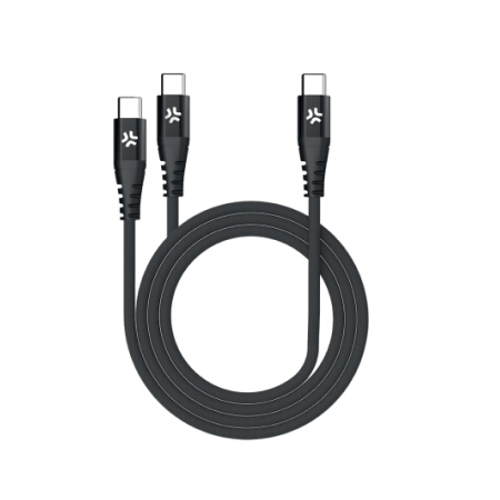 CELLY Cable USB-C to 2xUSB-C