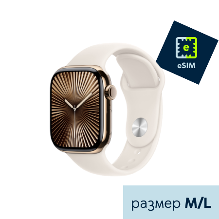 Apple Watch S10 46mm LTE Titanium Sport Band