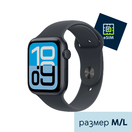 Apple Watch SE 3 2025 LTE 44mm Aluminium Case with Sport Band M/L
