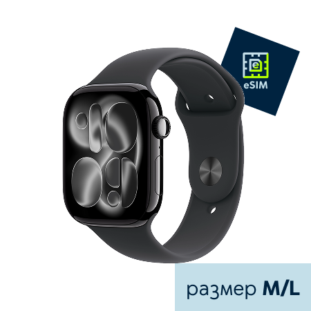 Apple Watch S11 LTE 46mm Aluminium Case with Sport Band M/L