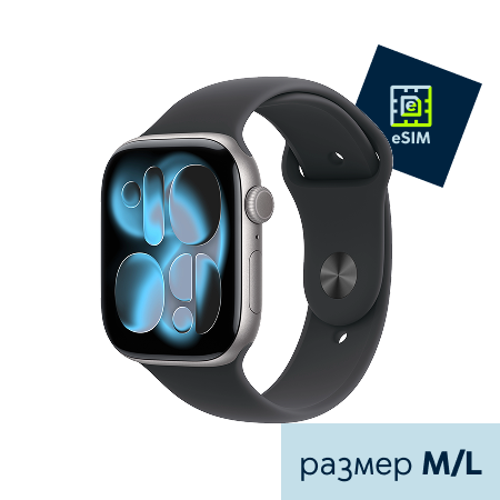 Apple Watch S11 LTE 46mm Aluminium Case with Sport Band M/L