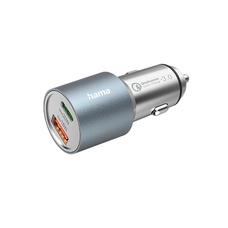 HAMA Car Charger USB-A (QC) + C (PD) 38W