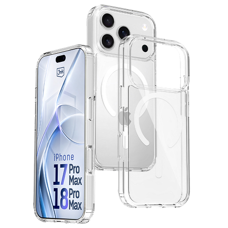 3MK Hardy Clear Case с MagSafe за iPhone 18 Pro Max
