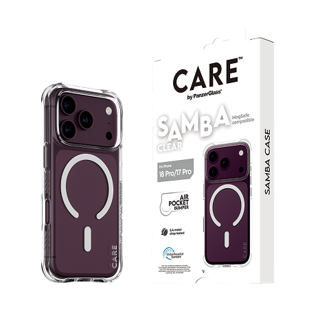 CARE Samba Transperent с MagSafe за iPhone 18 Pro