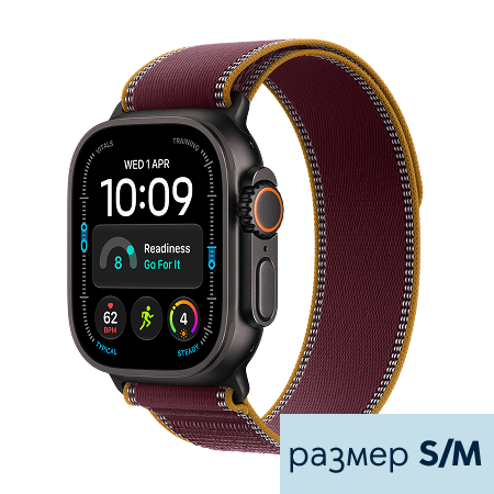 Apple Watch Ultra 4 LTE 49mm Titanium Case with Loop LTE Burgundy Loop