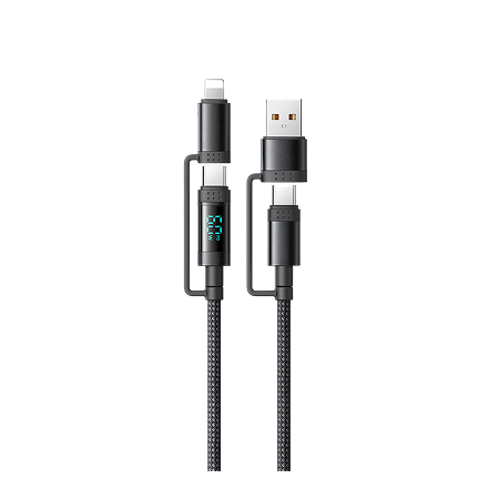 Xmart USB-C/USB-A към USB-C/Lightning кабел 4 в 1, 60W
