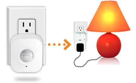 Сензорът за движение (mydlink Home WiFi Motion Sensor) и Умният Контакт (mydlink Home Smart Plug) работят заедно